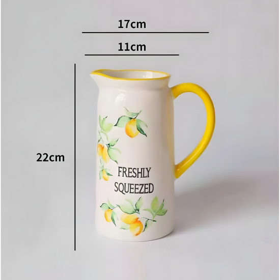 Lemon Pattern Porcelain Jug